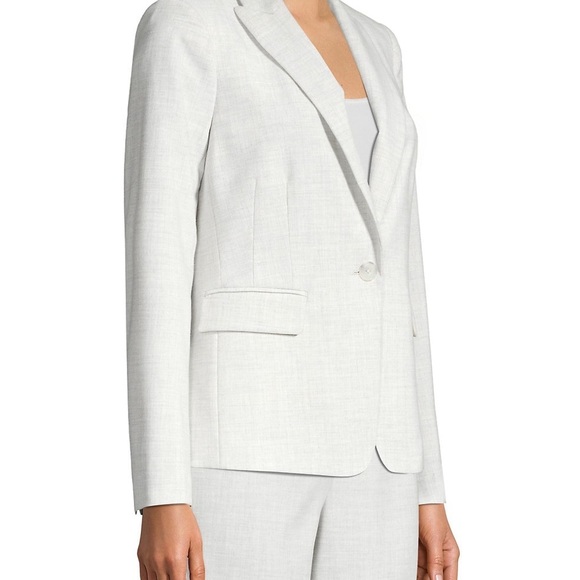 REBECCA TAYLOR Tailored Linen-Blend Suiting Jacket - Picture 3 of 8